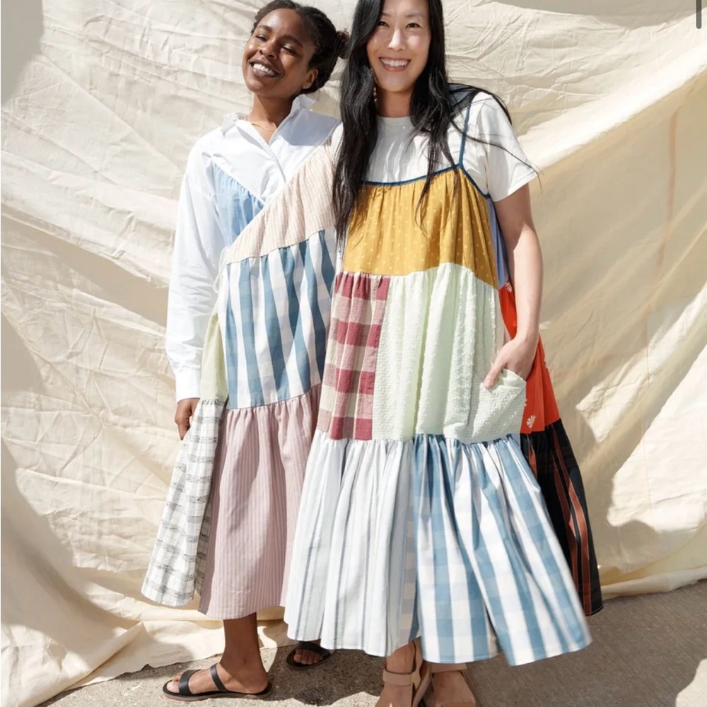 Colorful Patchwork Maxi Dress